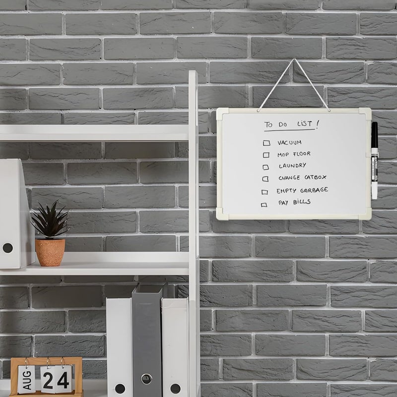 EXTRIC Small White Board 9X12, Small Dry Erase Board Magnetic with Marker, 2 Pack Whiteboard Dry Erase Double Sided MIni Whiteboard, Lapboard Ideal for Homeschool, Office, Classroom White Boards for Kids - Image 5